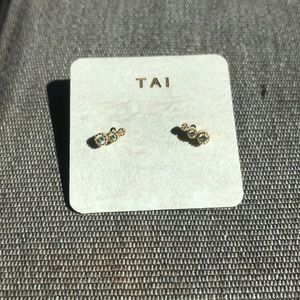 Tai | Graduated bezel set stone studs